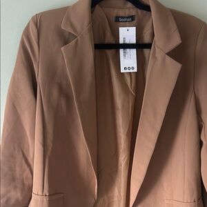 Boohoo Tan Blazer
